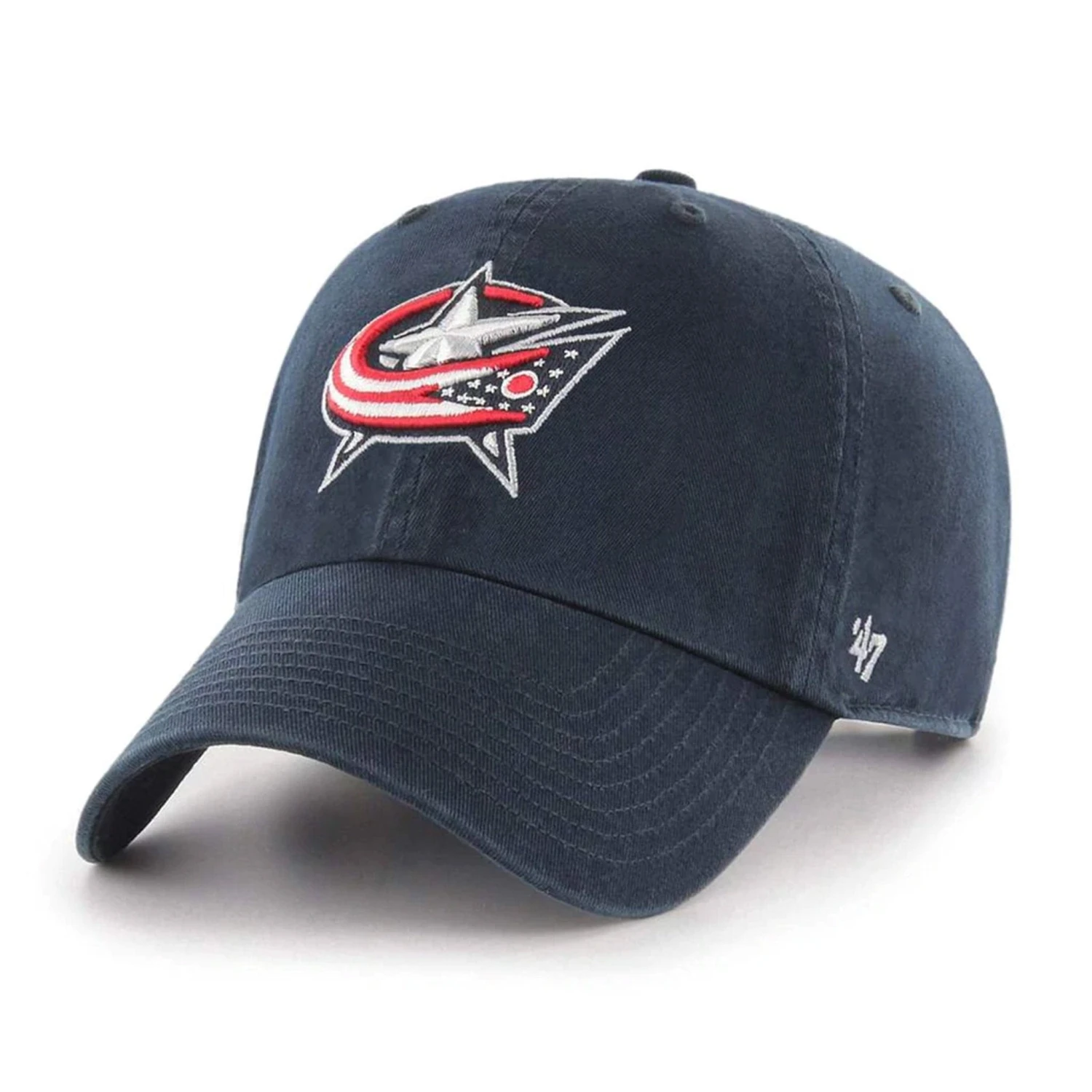 '47 BRAND Columbus Blue Jackets 47 Brand NHL Clean Up Adjustable Hat 3 '47 BRAND Columbus Blue Jackets 47 Brand NHL Clean Up Adjustable Hat