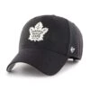 '47 BRAND Toronto Maple Leafs 47 Brand NHL Basic MVP Black / White Adjustable Hat 2 '47 BRAND Toronto Maple Leafs 47 Brand NHL Basic MVP Black / White Adjustable Hat -The Hockey Shop 47 brand hats toronto maple leafs 47 brand nhl basic mvp black white adjustable hat black white osfa 30365429694530