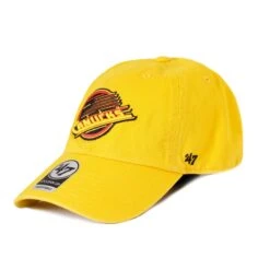 '47 BRAND Vancouver Canucks Third Skate 47 Brand NHL Clean Up Adjustable Hat -The Hockey Shop 47 brand hats vancouver canucks third skate 47 brand nhl clean up adjustable hat yellow osfm 30066991956034