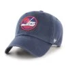 '47 BRAND Winnipeg Jets - 47 Brand NHL Clean Up Vintage Adjustable Hat 1 '47 BRAND Winnipeg Jets - 47 Brand NHL Clean Up Vintage Adjustable Hat -The Hockey Shop 47 brand hats winnipeg jets 47 brand nhl clean up vintage adjustable hat navy navy osfm 30113366376514