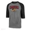 '47 BRAND Vancouver Canucks Skate 47 Brand Break Thru Club Raglan Mens Shirt -The Hockey Shop 47 brand shirts vancouver canucks skate 47 brand break thru club raglan mens shirt black grey s 28744471740482