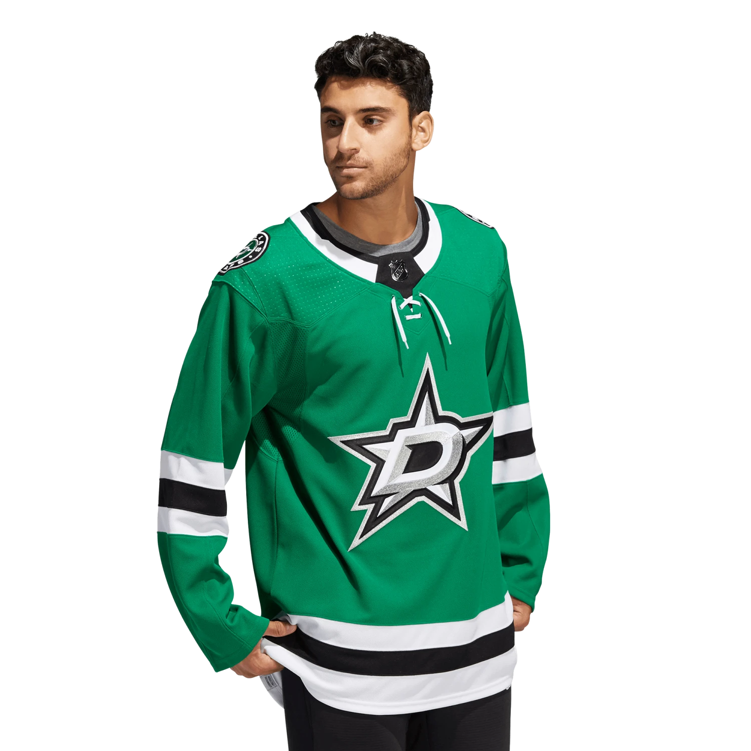 Dallas Stars Home Adidas PrimeGreen Senior Jersey 4 Dallas Stars Home Adidas PrimeGreen Senior Jersey - Image 3