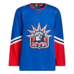 New York Rangers Adidas PrimeGreen Reverse Retro Senior Jersey -The Hockey Shop adidas nhl jerseys new york rangers adidas primegreen reverse retro senior jersey blue 50 30358573514818