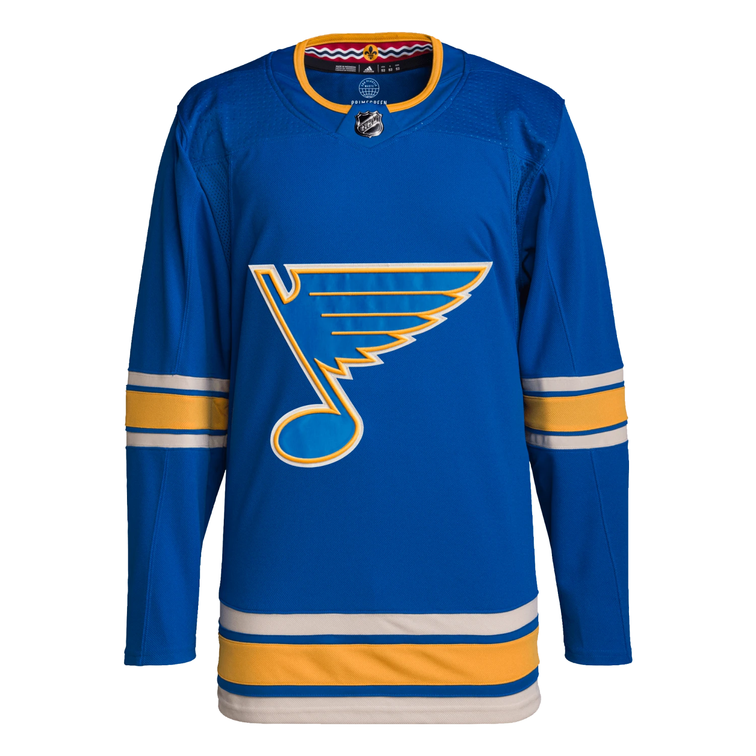 St. Louis Blues Alternate Adidas PrimeGreen Senior Jersey 4 St. Louis Blues Alternate Adidas PrimeGreen Senior Jersey - Image 2