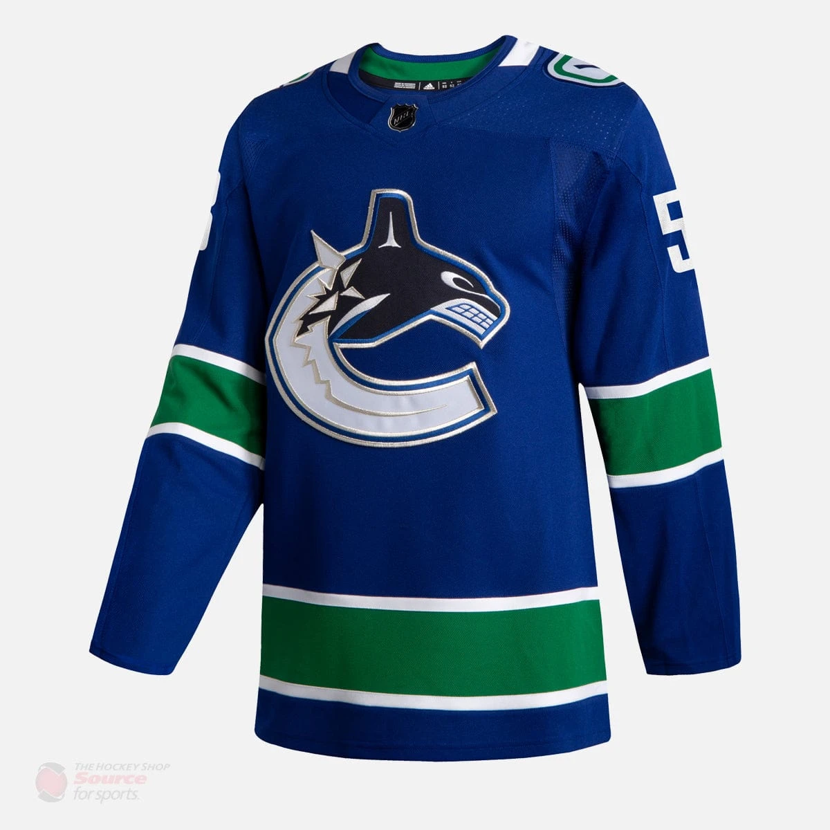 Vancouver Canucks Home Adidas Authentic Senior Jersey - Bo Horvat 4 Vancouver Canucks Home Adidas Authentic Senior Jersey - Bo Horvat - Image 2