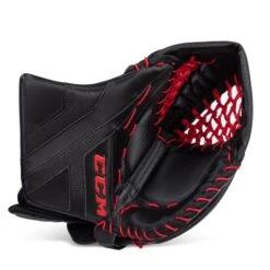CCM Axis Senior Goalie Catcher 28 CCM Axis Senior Goalie Catcher -The Hockey Shop ccm catchers ccm axis senior goalie catcher black black red regular 28743581466690