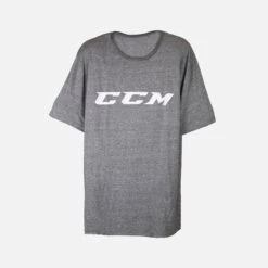 CCM Logo ID Mens Shortsleeve Shirt -The Hockey Shop ccm shirts ccm logo id mens shortsleeve shirt grey white m 28631527981122