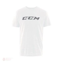 CCM Logo ID Mens Shortsleeve Shirt -The Hockey Shop ccm shirts ccm logo id mens shortsleeve shirt white grey s 28744393752642