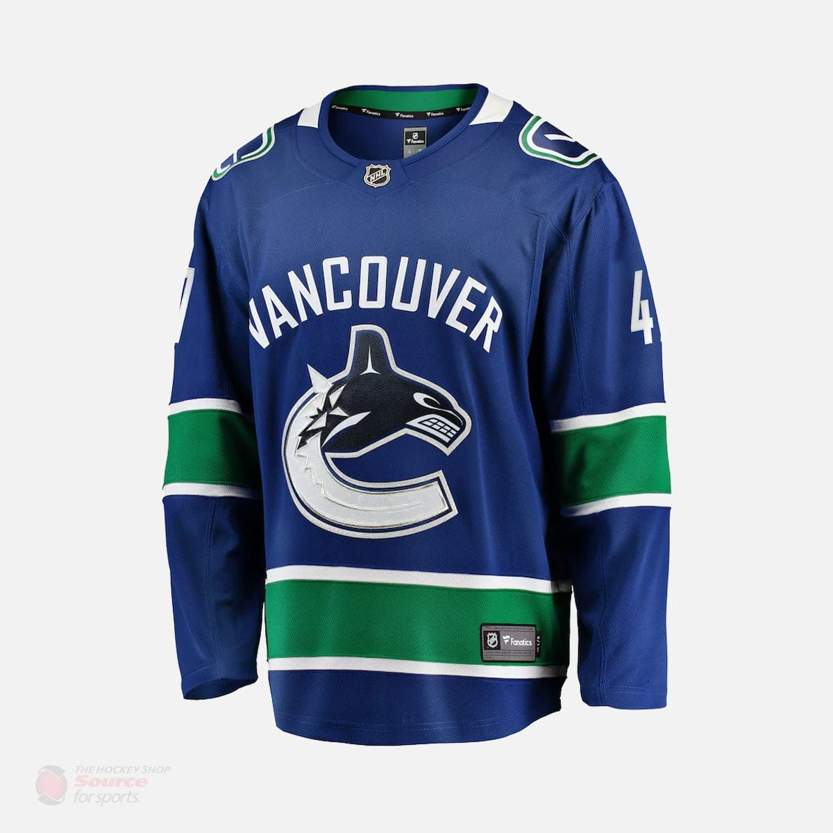 Vancouver Canucks Home Fanatics Breakaway Senior Jersey (2018) - Sven Baertschi 4 Vancouver Canucks Home Fanatics Breakaway Senior Jersey (2018) - Sven Baertschi - Image 2