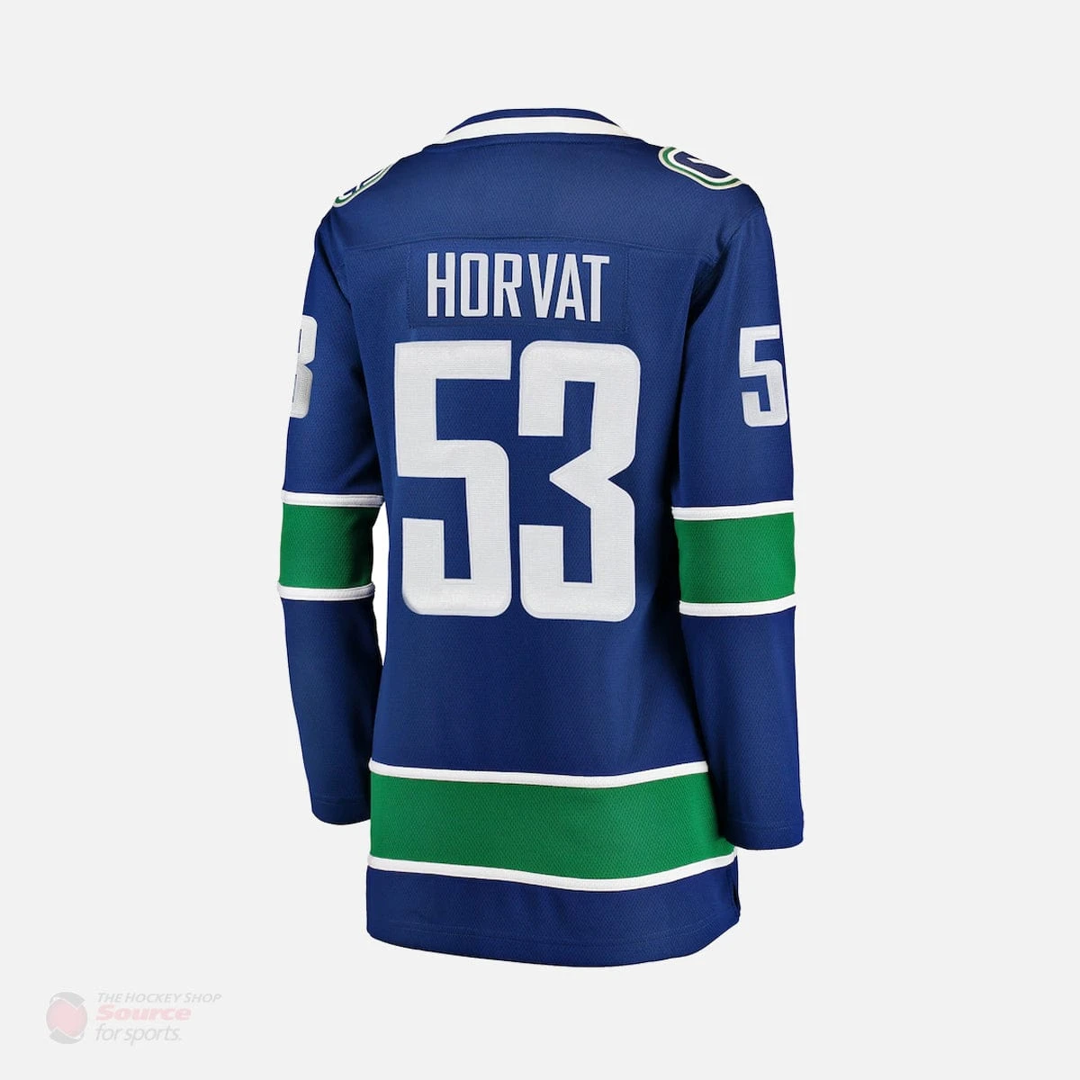 Vancouver Canucks Home Fanatics Breakaway Womens Jersey (2018) - Bo Horvat 5 Vancouver Canucks Home Fanatics Breakaway Womens Jersey (2018) - Bo Horvat - Image 3