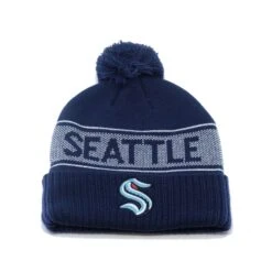 Seattle Kraken Fanatics NHL Iconic Cuffed Pom Toque