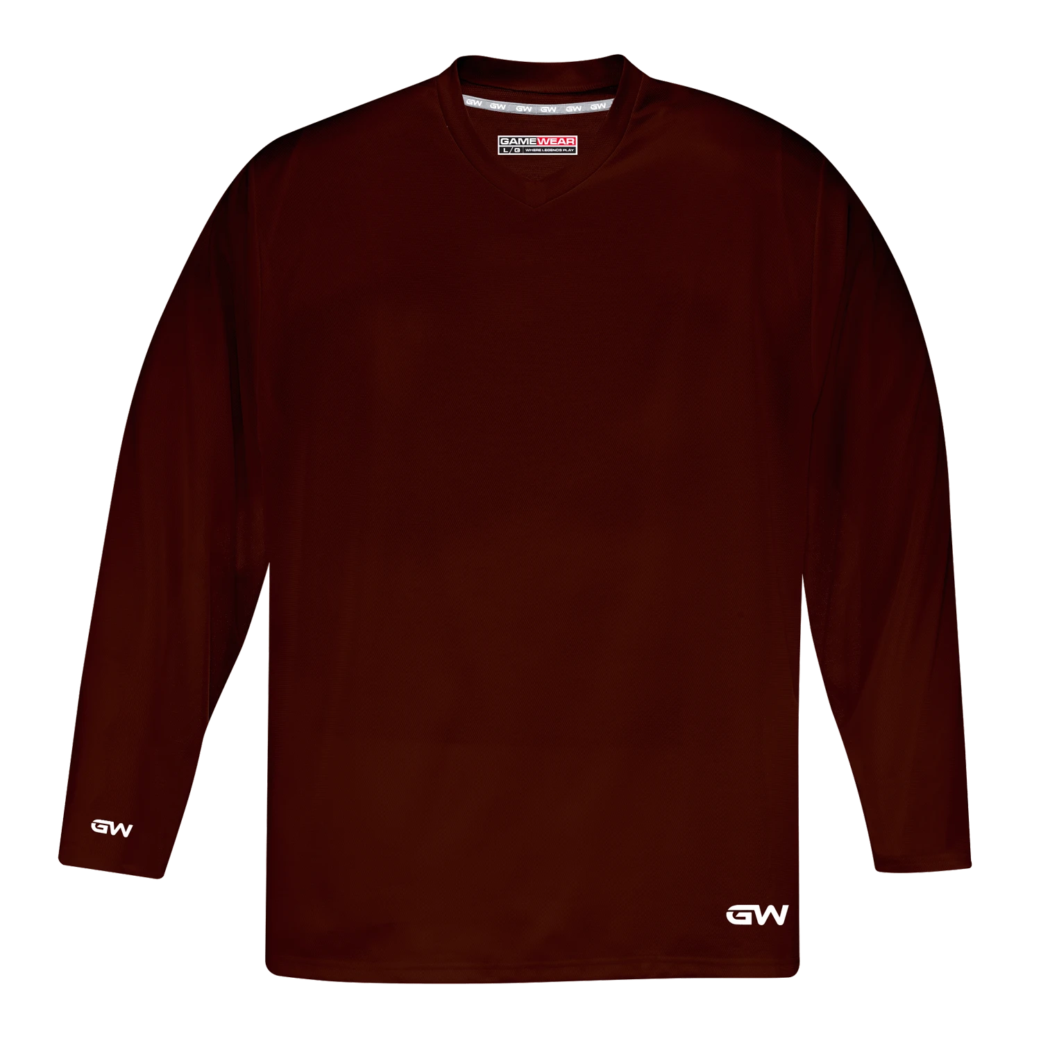 GameWear GW5500 ProLite Series Senior Hockey Practice Jersey - Maroon 3 GameWear GW5500 ProLite Series Senior Hockey Practice Jersey - Maroon