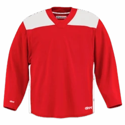GameWear GW6500 ProLite Series Junior Hockey Practice Jersey - Red / White