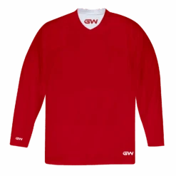 GameWear GW7500 ProLite Series Reversible Junior Hockey Practice Jersey - Red / White
