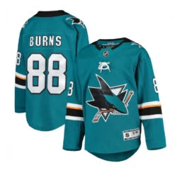San Jose Sharks Home Outer Stuff Premier Junior Jersey - Brent Burns