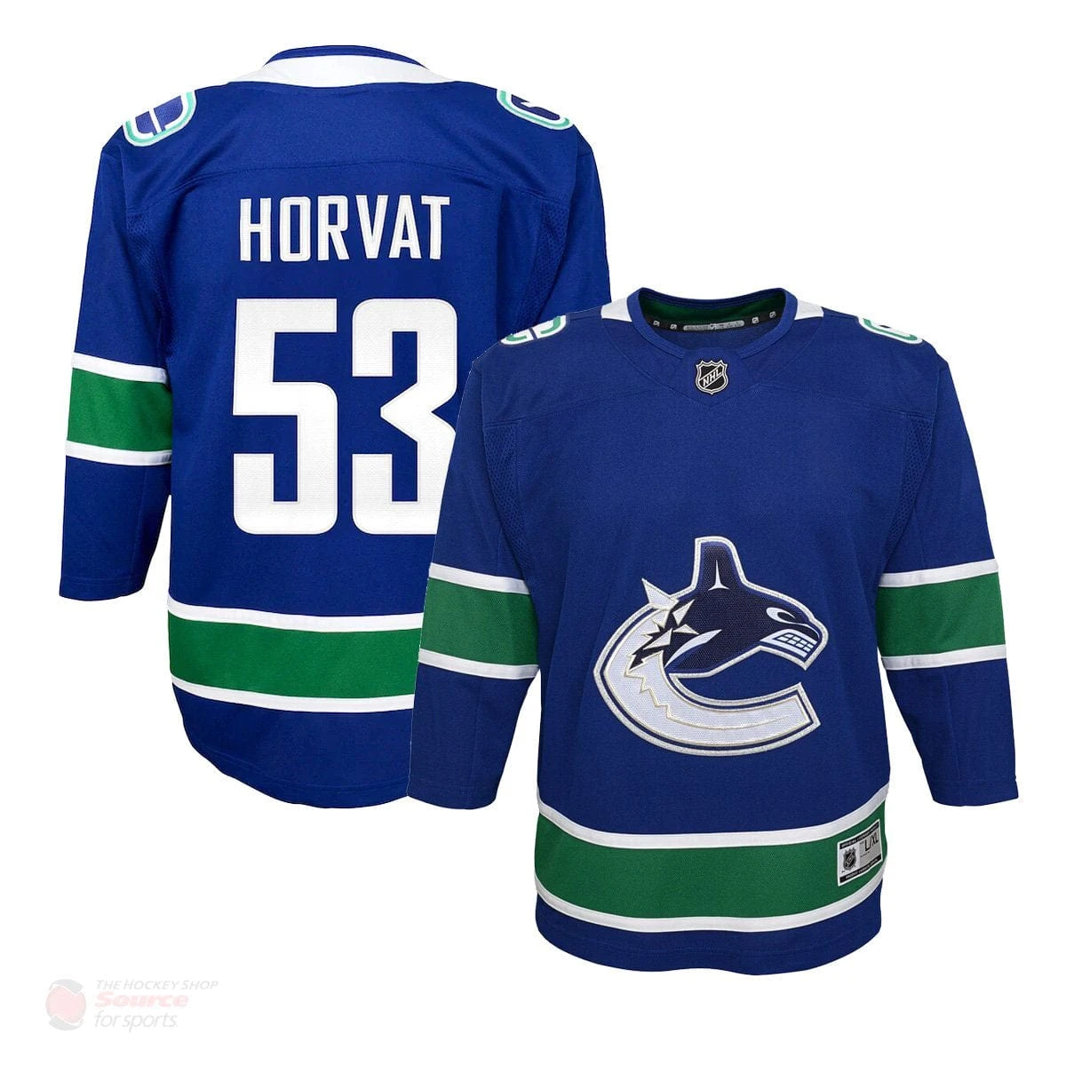 Vancouver Canucks Home Outer Stuff Premier Youth Jersey - Bo Horvat 3 Vancouver Canucks Home Outer Stuff Premier Youth Jersey - Bo Horvat