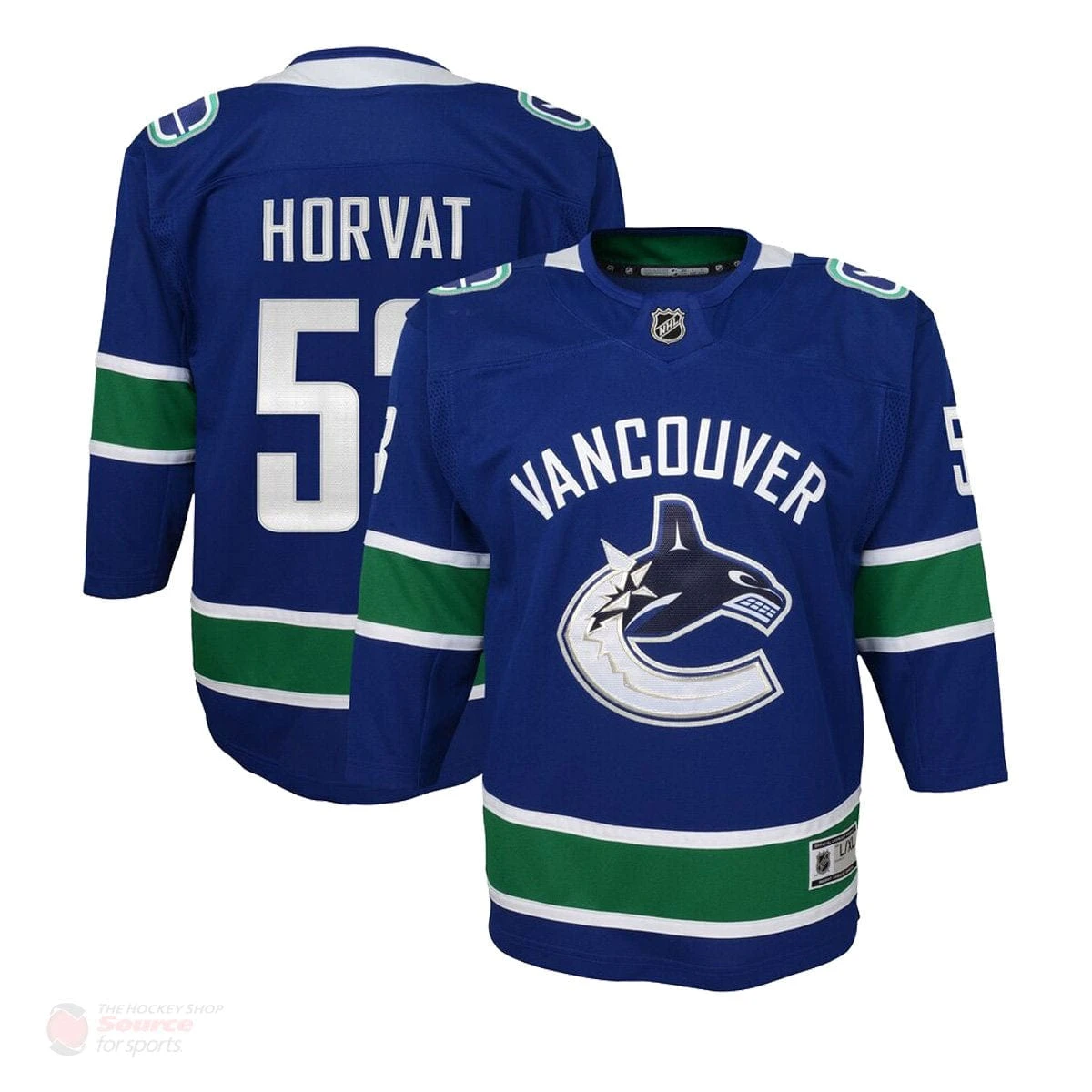 Vancouver Canucks Home Outer Stuff Replica Junior Jersey (2018) - Bo Horvat 3 Vancouver Canucks Home Outer Stuff Replica Junior Jersey (2018) - Bo Horvat