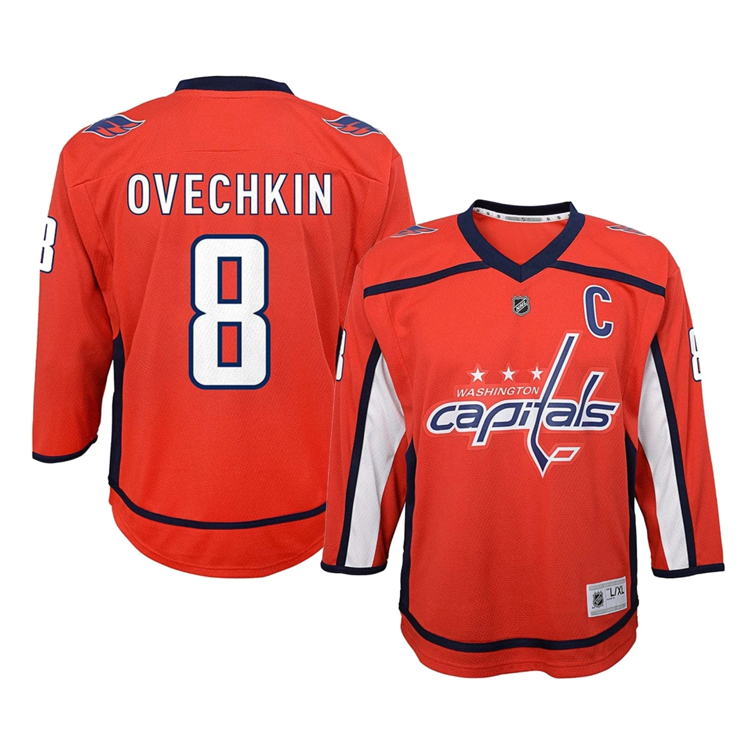 Washington Capitals Home Outer Stuff Replica Junior Jersey - Alexander Ovechkin 3 Washington Capitals Home Outer Stuff Replica Junior Jersey - Alexander Ovechkin