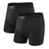 Saxx Ultra Boxers - Black / Black (2 Pack) 1 Saxx Ultra Boxers - Black / Black (2 Pack) -The Hockey Shop saxx underwear saxx ultra boxers black black 2 pack l 29810936643650