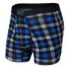 Saxx Vibe Boxers - Blue Flannel Check -The Hockey Shop saxx underwear saxx vibe boxers blue flannel check black blue s 29811069976642