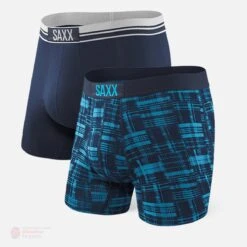 Saxx Vibe Boxers - Santa / Black (2 Pack) -The Hockey Shop saxx underwear saxx vibe boxers santa black 2 pack 12519964737602