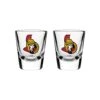 Ottawa Senators Sports Vault NHL Logo Shot Glass Set - 2 Pack 1 Ottawa Senators Sports Vault NHL Logo Shot Glass Set - 2 Pack -The Hockey Shop the sports vault drinkware ottawa senators sports vault nhl logo shot glass set 2 pack clear 2oz 29001219080258