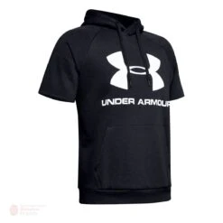 Under Armour Rival Fleece Logo Shortsleeve Pullover Mens Hoodie